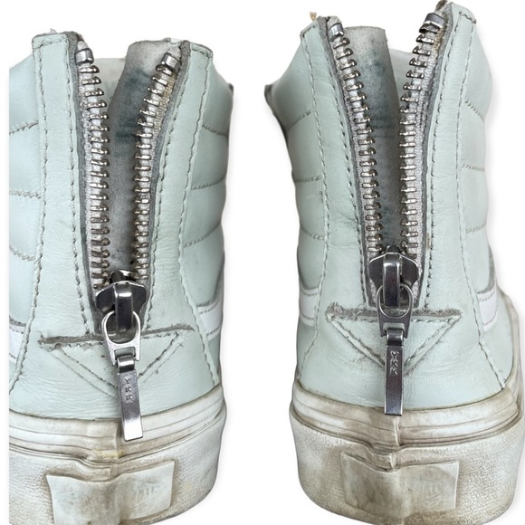 VANS leather sk8 hi rear zip shoes - Picture 6 of 10